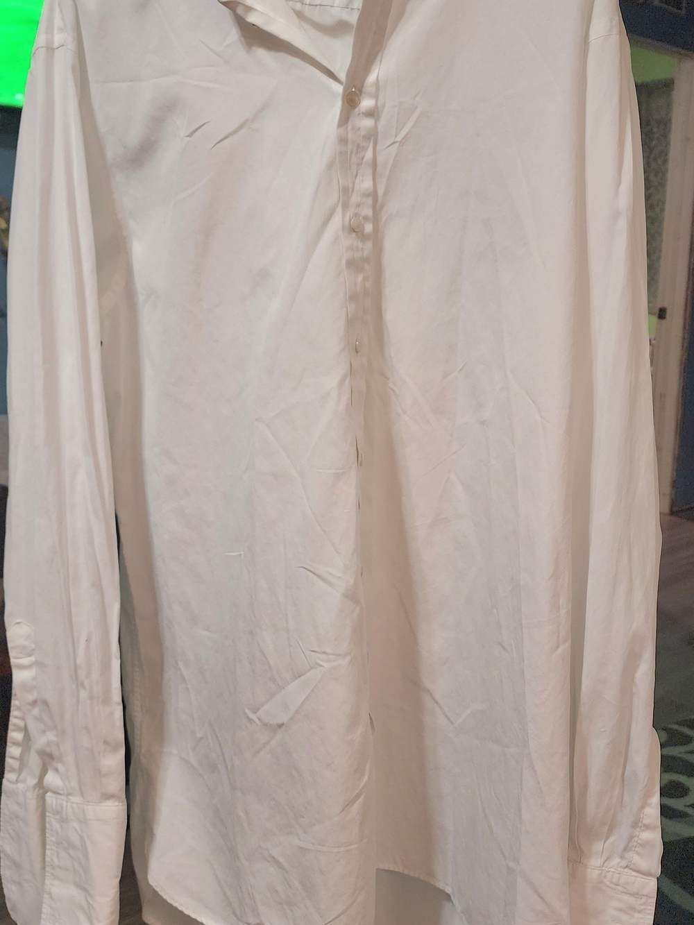 Thomas Pink White Dress Shirt with Pink Label